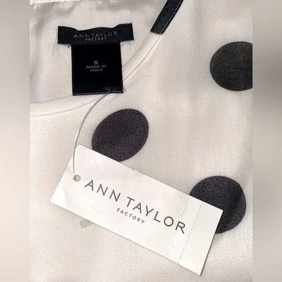 NWT Ann Taylor Sleeveless A-line Polka Dots Dress - Picture 15 of 15